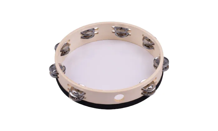 10 Inch Wooden Rdiant Tambourine