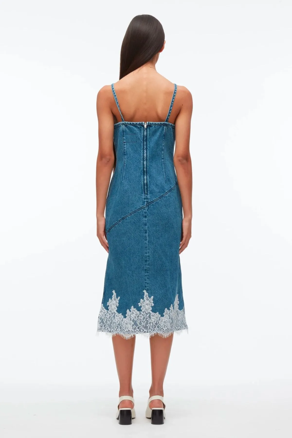 3.1 Phillip Lim Denim Slip Dress - Blue