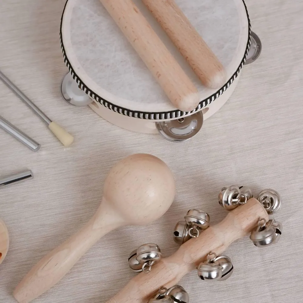 7 in 1 Wooden Percussion Instrument Set