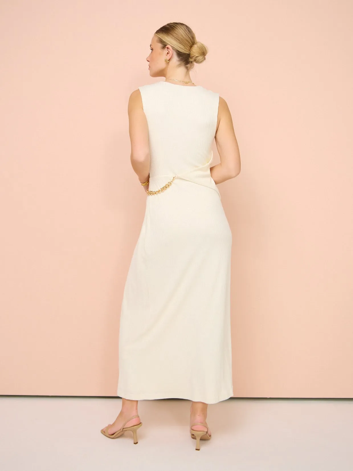 Acler Stanbro Midi Dress in Ivory