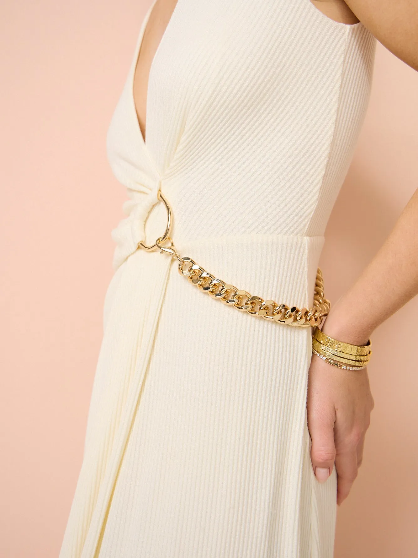 Acler Stanbro Midi Dress in Ivory