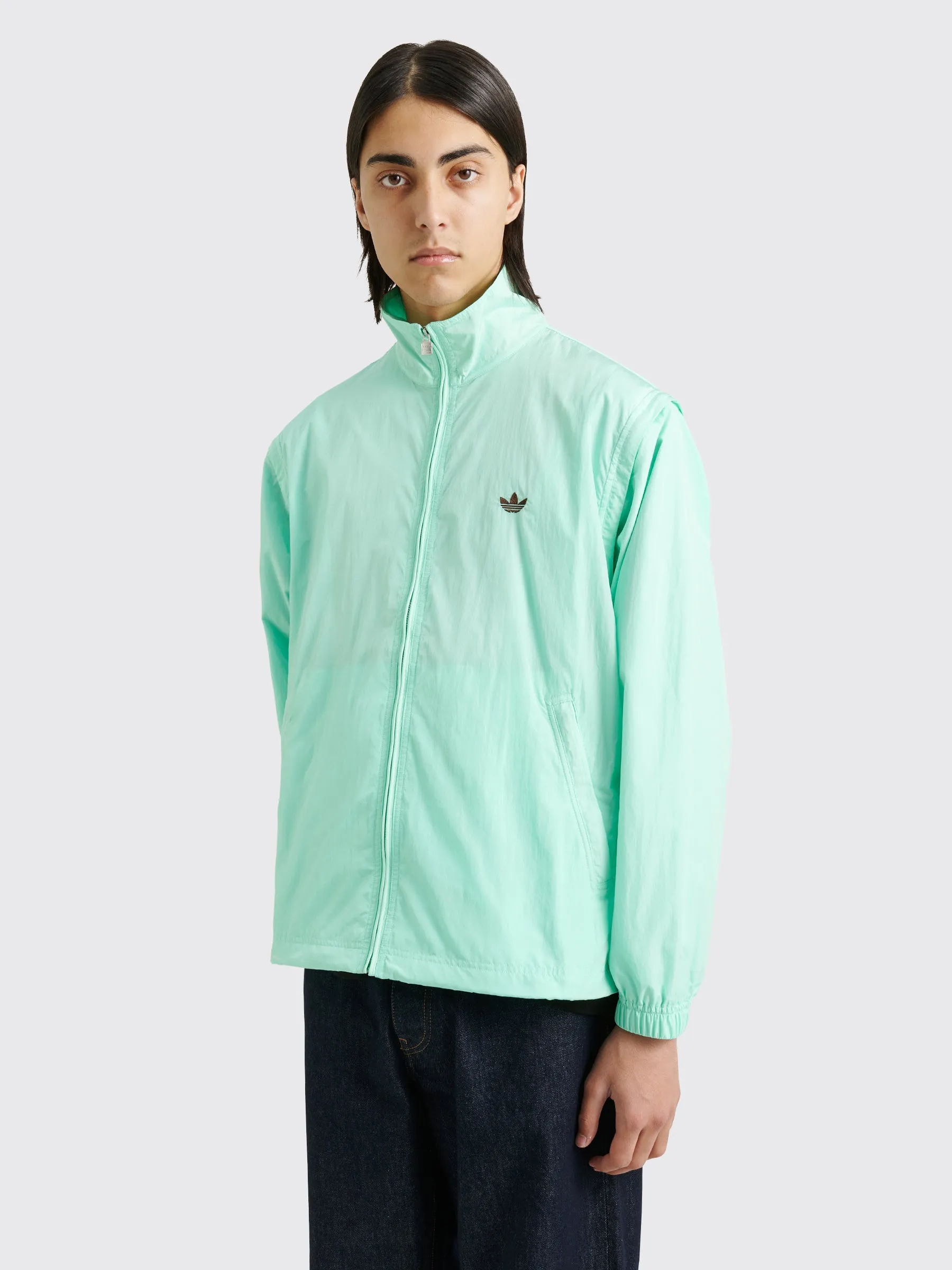 adidas x Wales Bonner Nylon Anorak Jacket Clemin Green