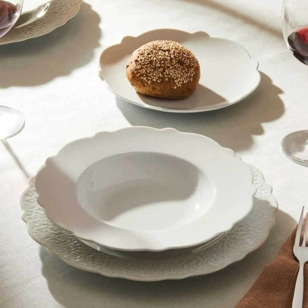 Alessi MW01/1 Dressed dining plate white