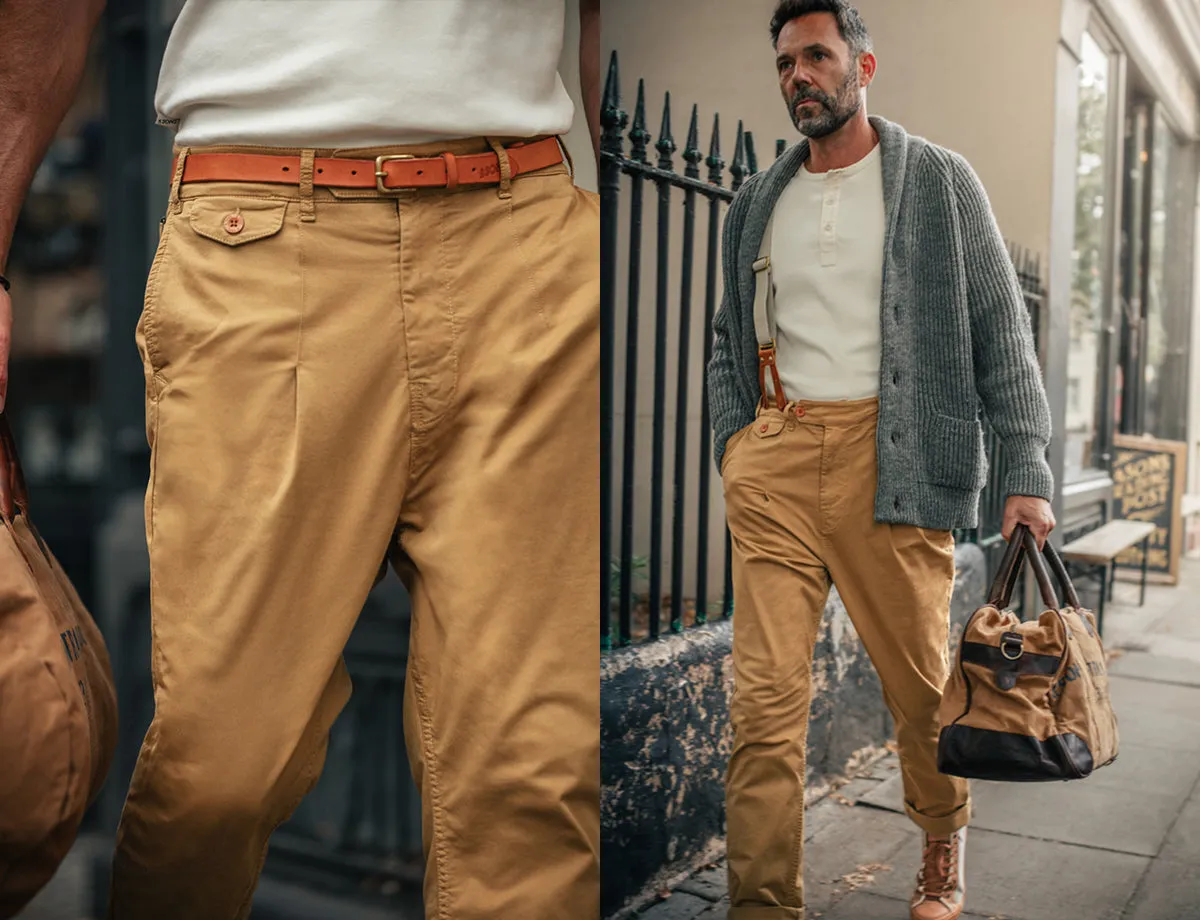 &SONS Beckett Trousers Tan