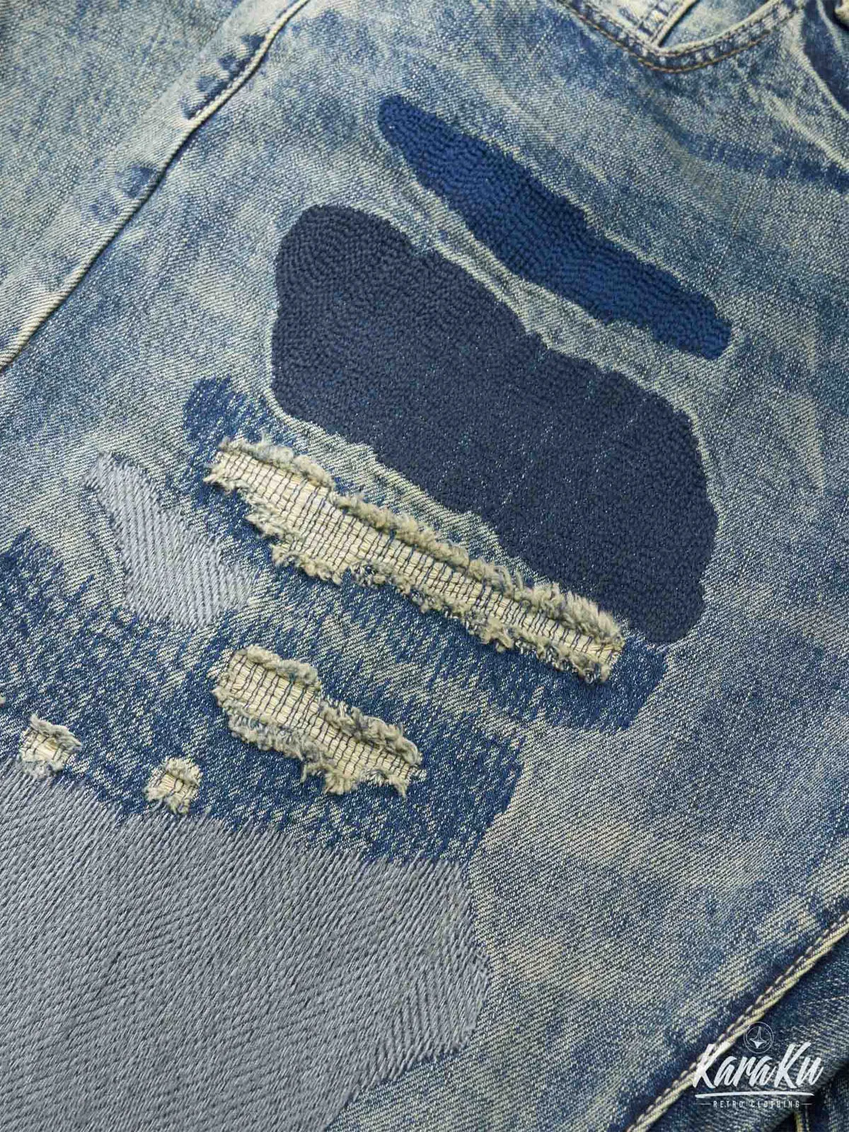 Artisan Handmade Patchwork Denim Pants