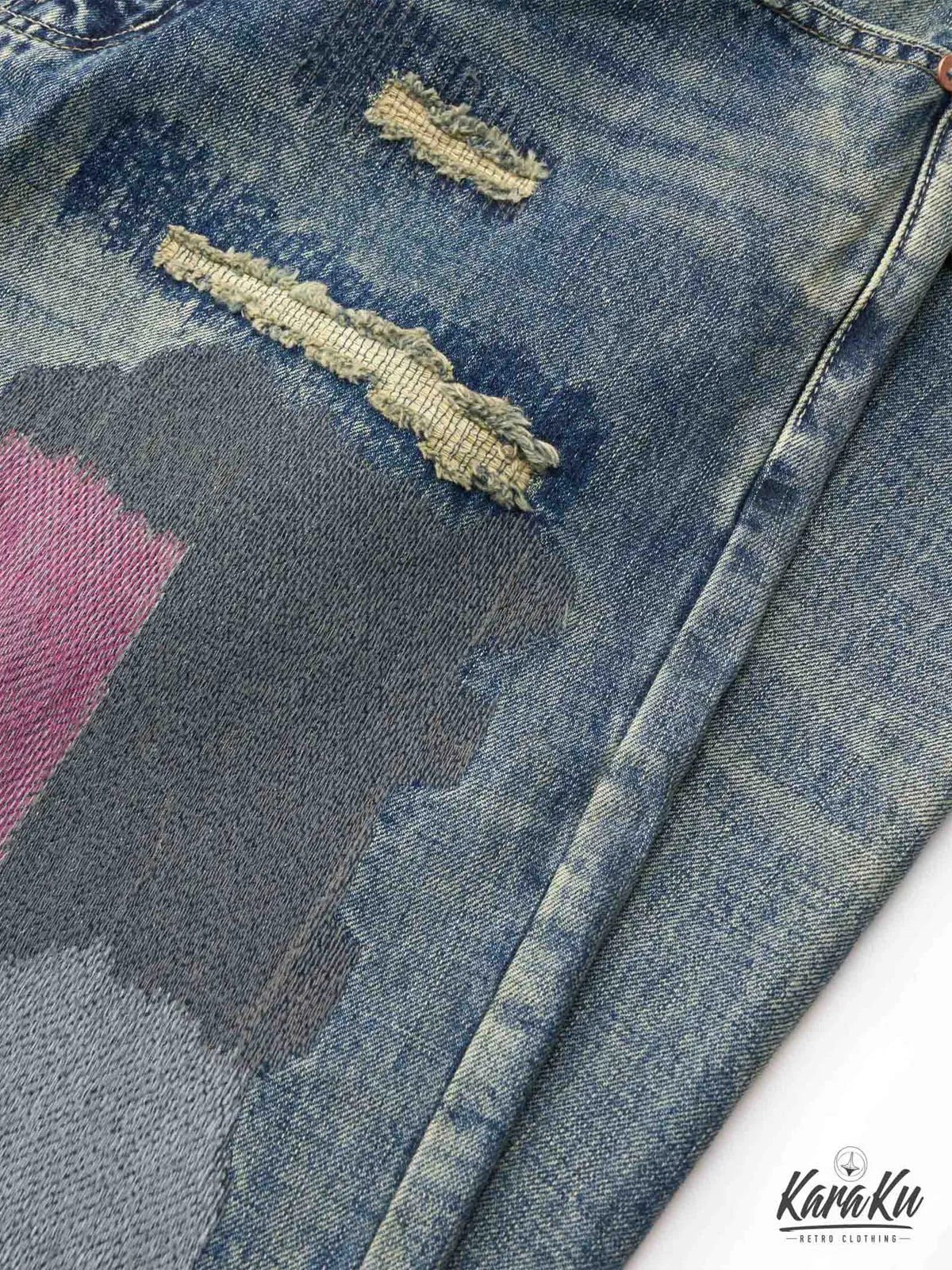 Artisan Handmade Patchwork Denim Pants