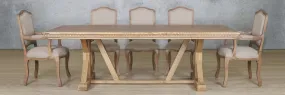 Berkeley Fluted Wood Top & Duke 8 Seater Dining Set