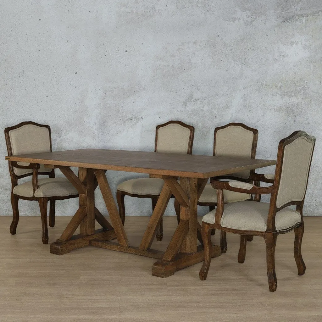 Berkeley Wood Top & Duke 6 Seater Dining Set