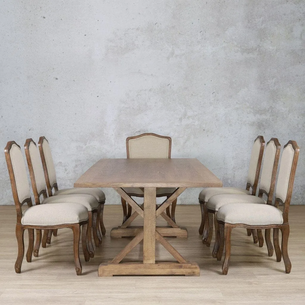 Berkeley Wood Top & Duke 8 Seater Dining Set