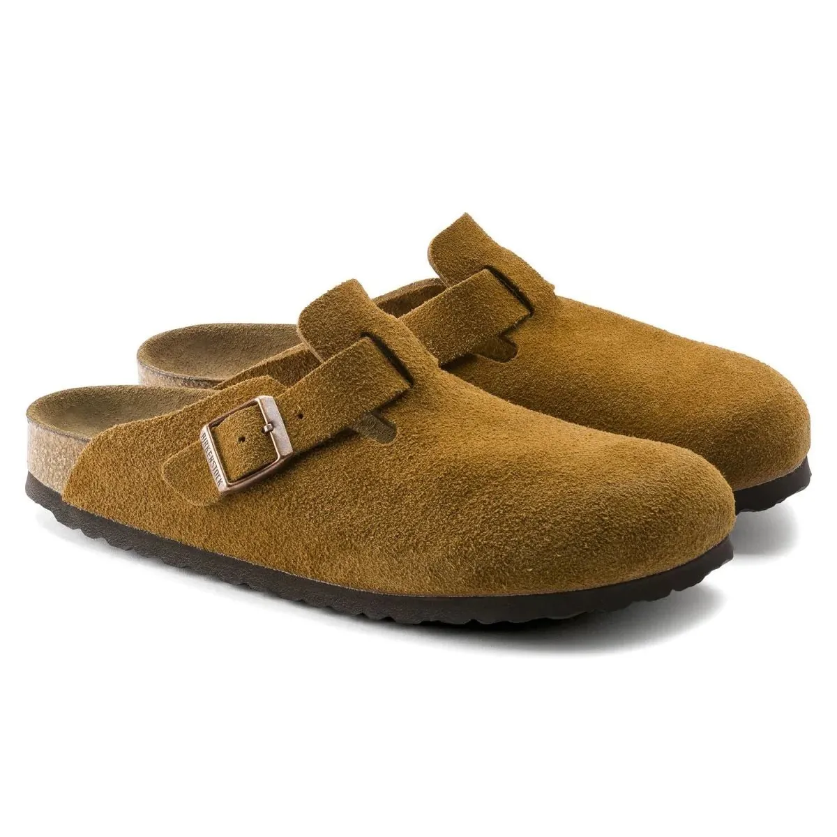 Birkenstock Women's Boston SOFT Footbed Mink Suede