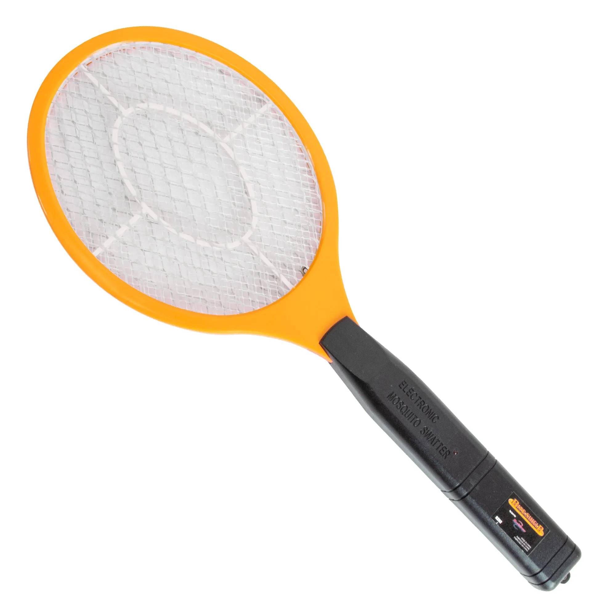 Bite Shield Racket Zapper Insect Killer | Indoor/Outdoor Electronic Fly-Swatter | Safe-To-Touch Outer Mesh | Mosquito Moth Fly Wasp Gnat | Cottage Beach Backyard Camping Fishing Boating BBQ