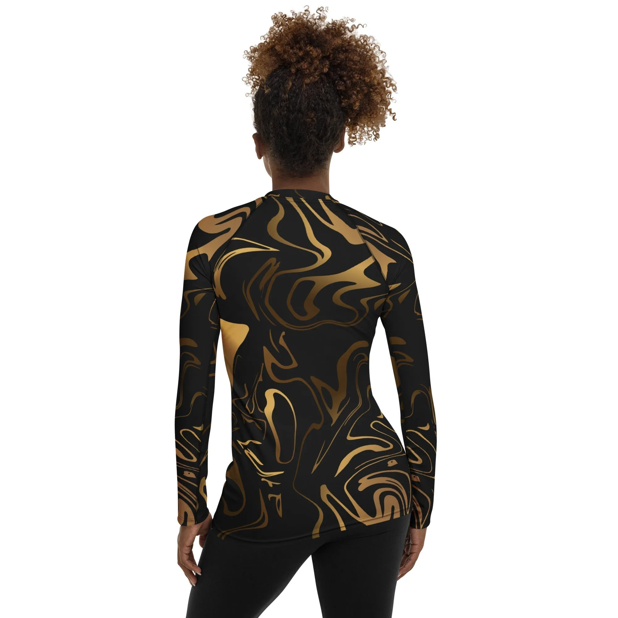 Black & Gold Rash Guard