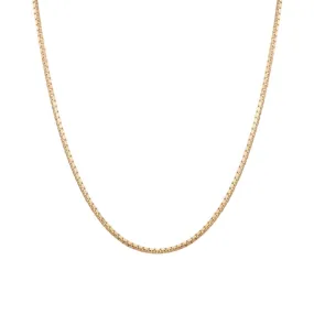 Box Chain Necklace - Gold Filled