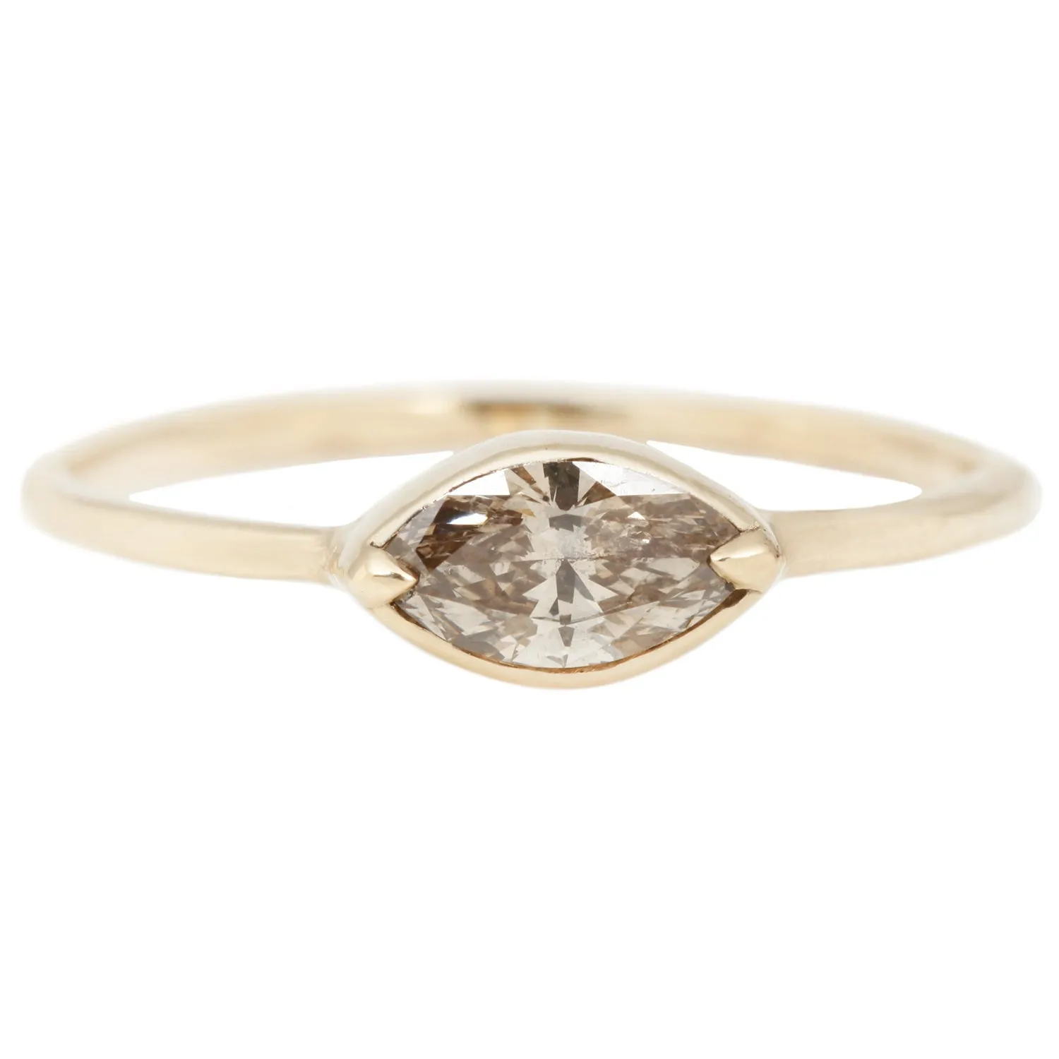 Champagne Diamond Marquise Ring