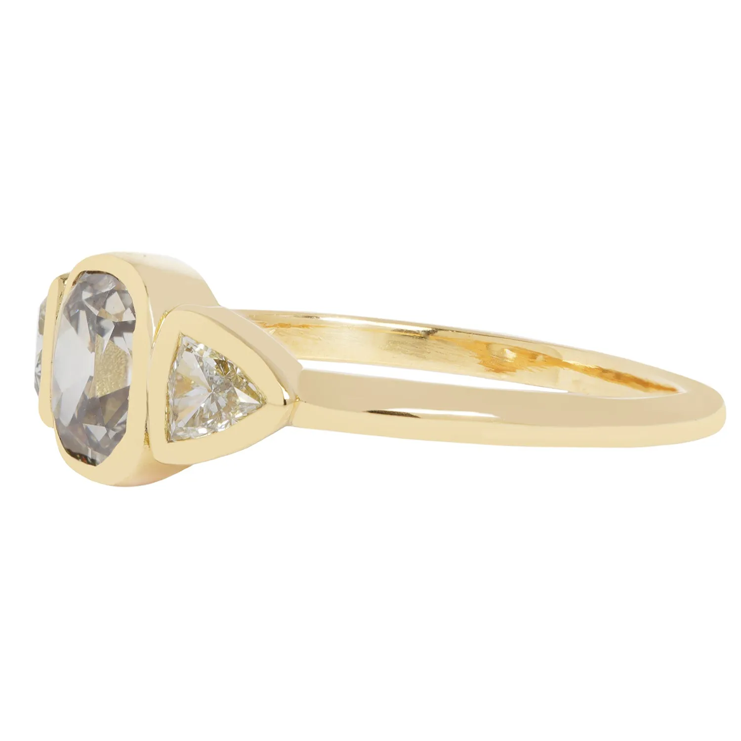 Champagne Sparkle Trio Ring