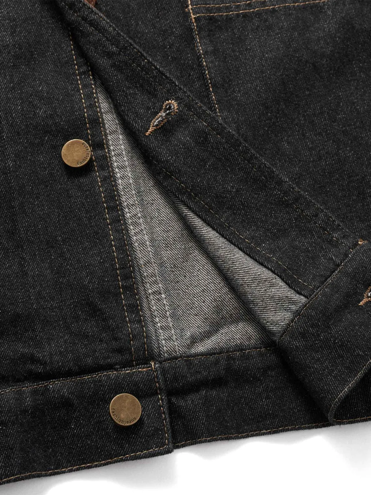 City Boy Corduroy Patch Denim Jacket