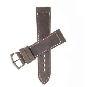 Dark Green Italian Leather Watch Strap