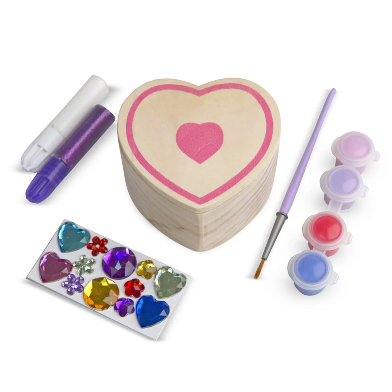 Decorate-Your-Own Wooden Heart Box