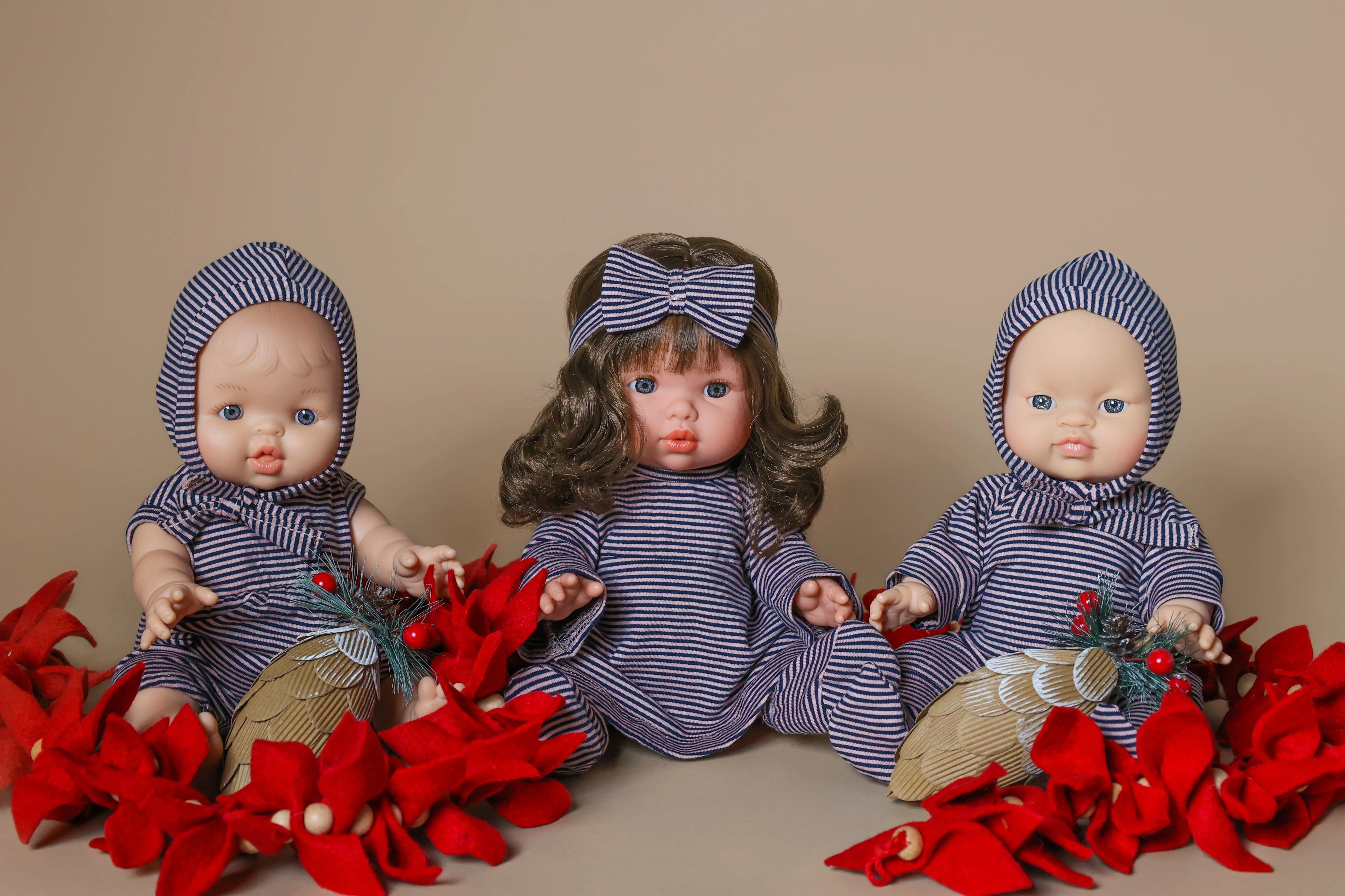 Dollie Headband, Dress, & Booties Bundle | Striped