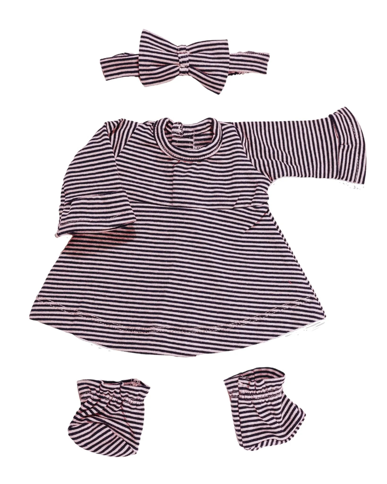 Dollie Headband, Dress, & Booties Bundle | Striped