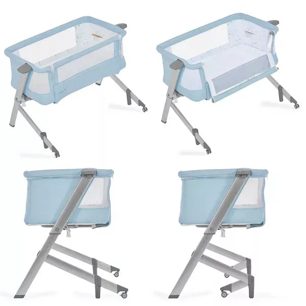 Dream On Me Skylar Bassinet and Bedside Sleeper - Blue