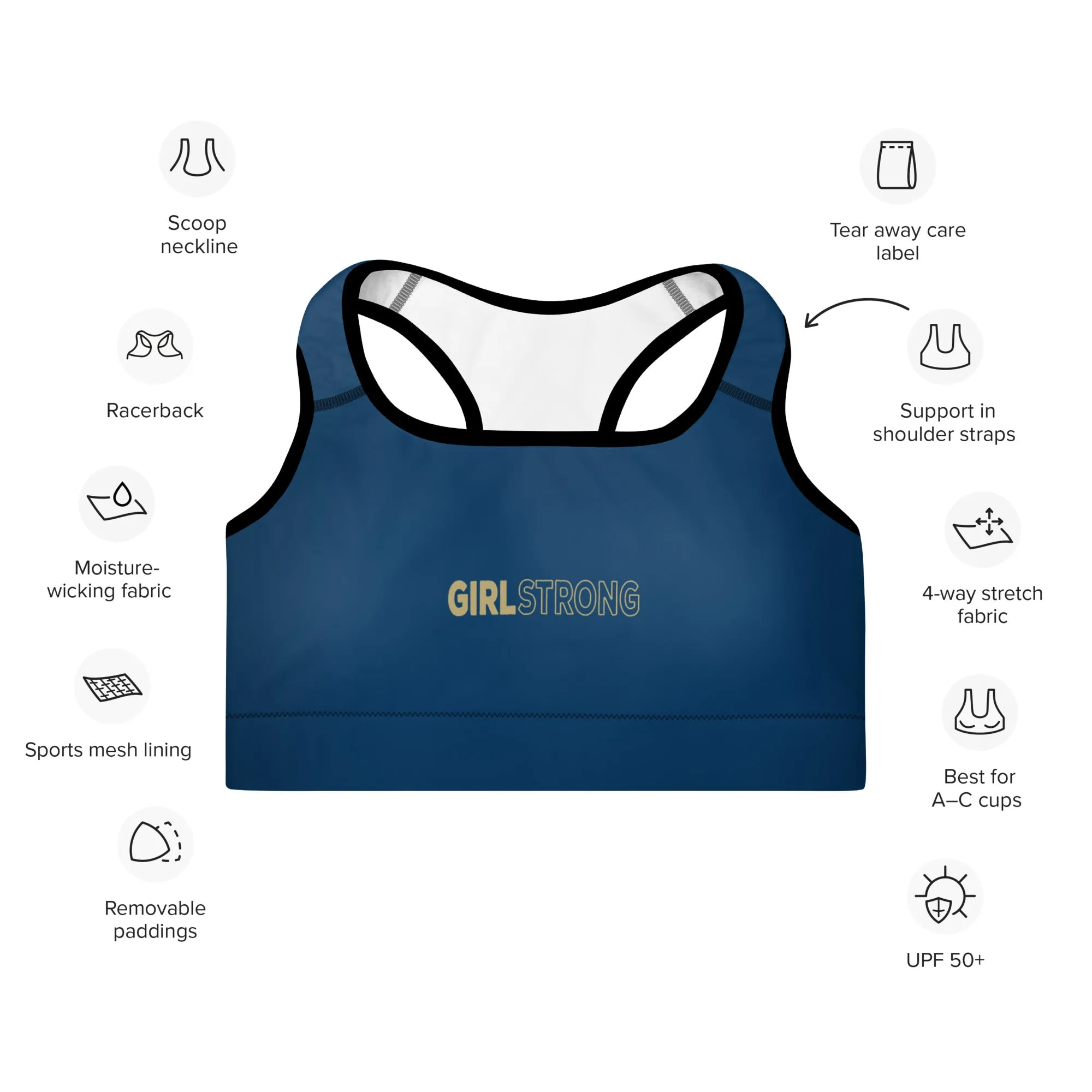 ELEVATED ESSENTIALS, THE PERFECT PADDED SPORTS BRA MICHIGAN