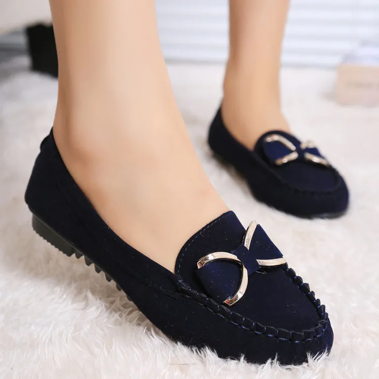 Fashion Bowknot Flats Shoes Casual Solid Loafers Cozy Shoes