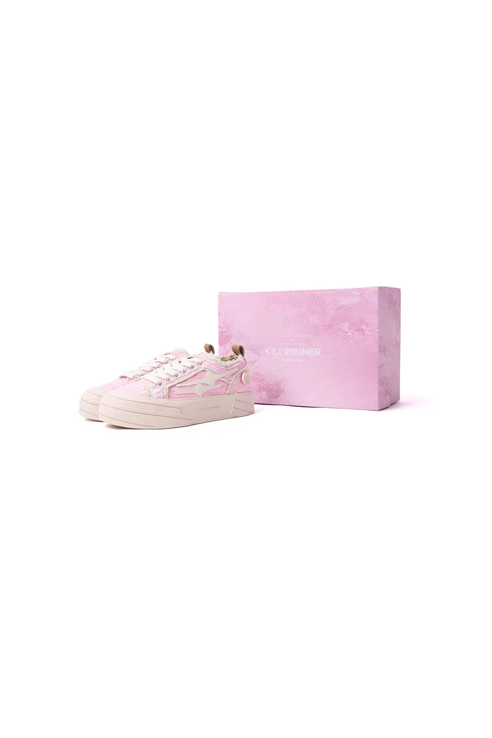 Flower Pink Canvas Shoes