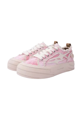 Flower Pink Canvas Shoes