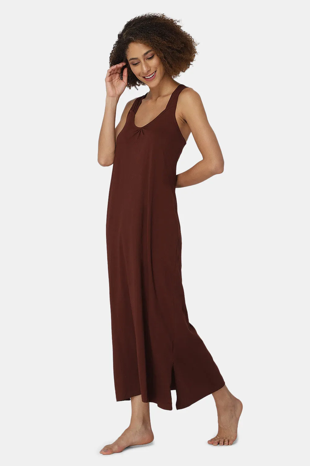 Full-Length Sleeveless Intimacy Full Night Slip - Nightwear