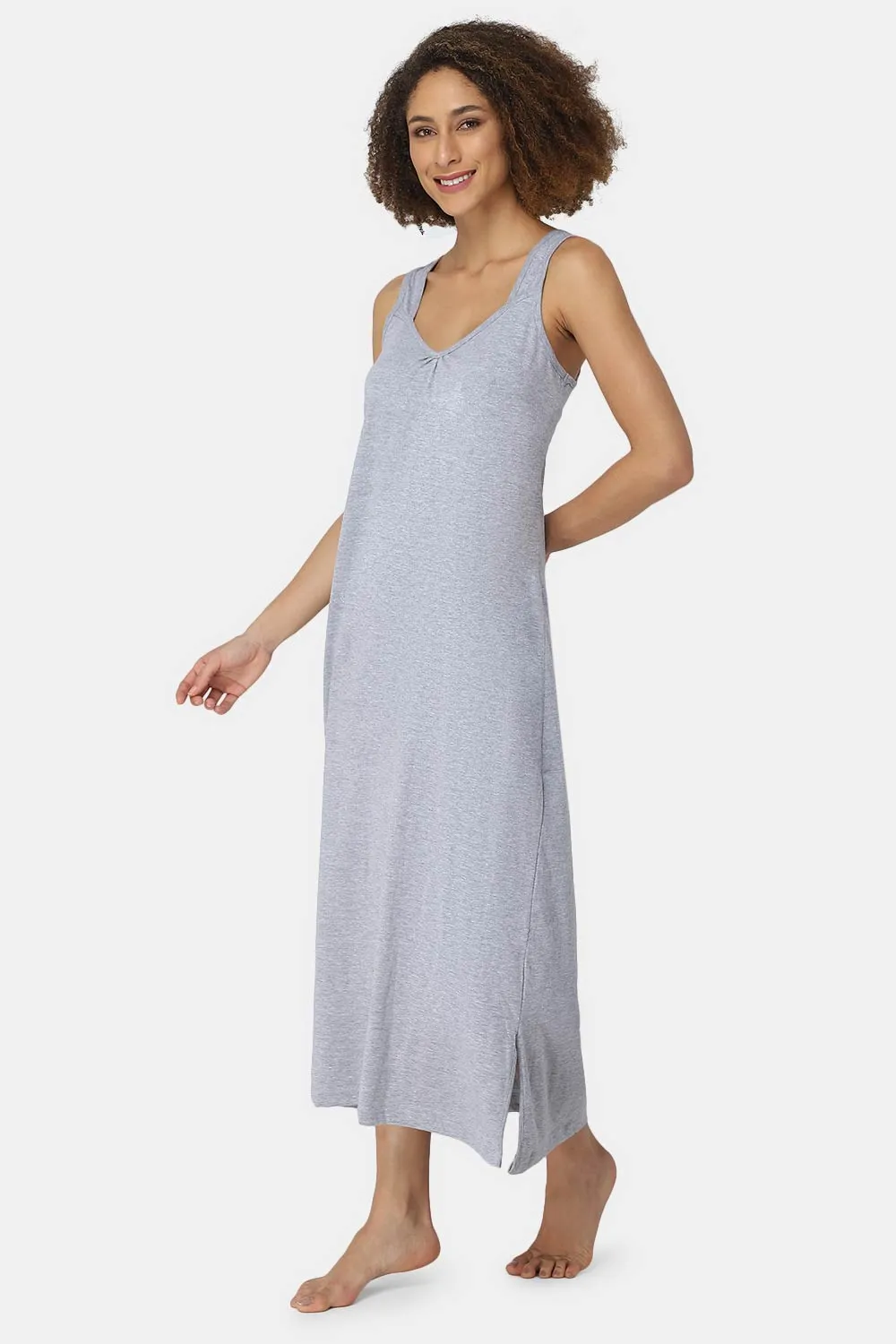 Full-Length Sleeveless Intimacy Full Night Slip - Nightwear