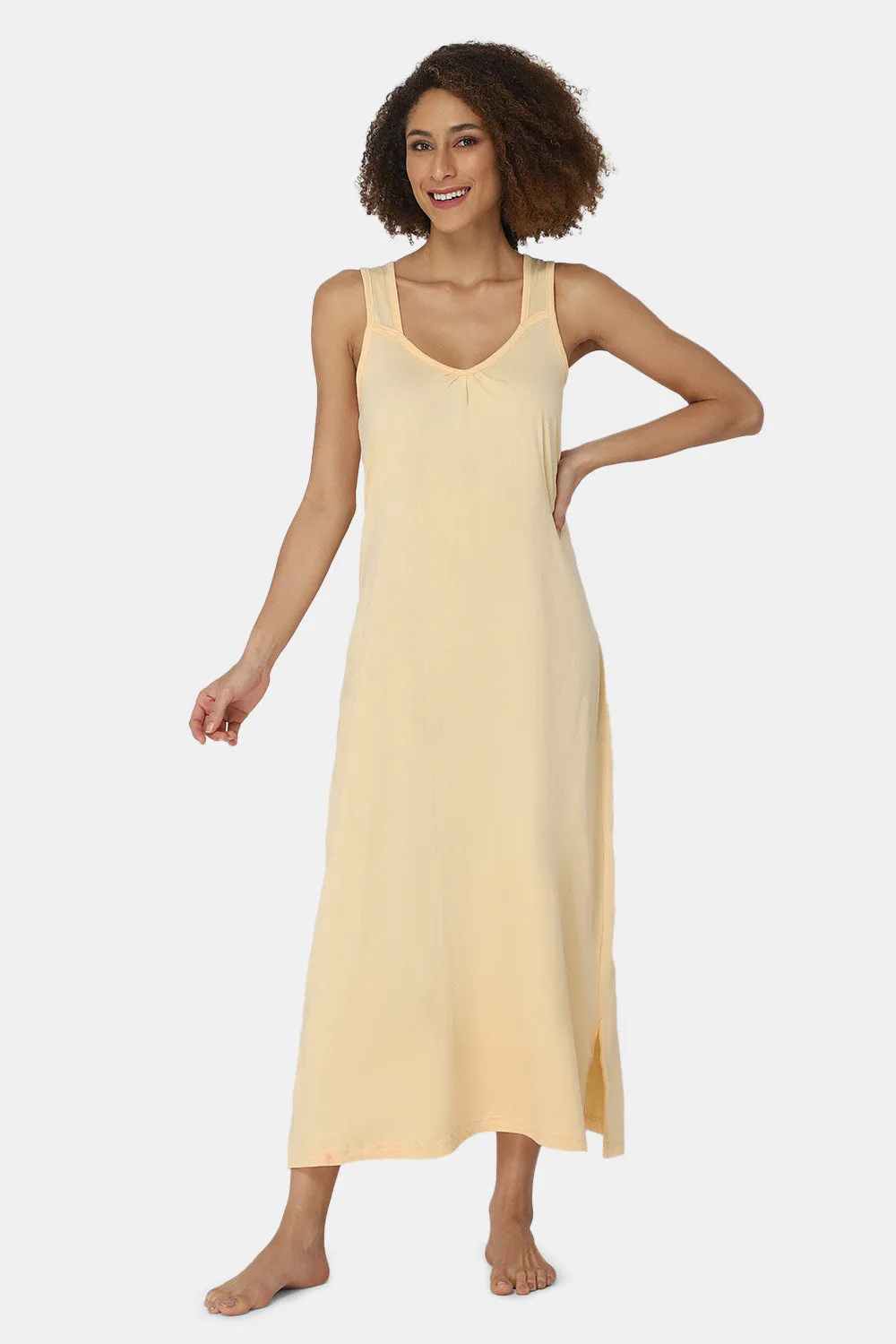 Full-Length Sleeveless Intimacy Full Night Slip - Nightwear