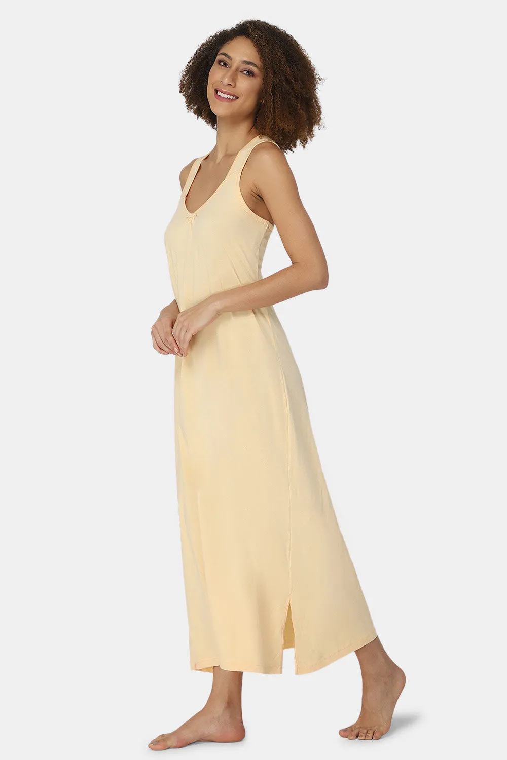 Full-Length Sleeveless Intimacy Full Night Slip - Nightwear