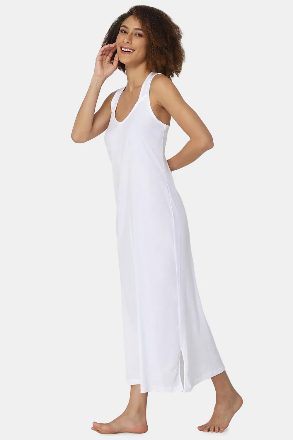 Full-Length Sleeveless Intimacy Full Night Slip - Nightwear