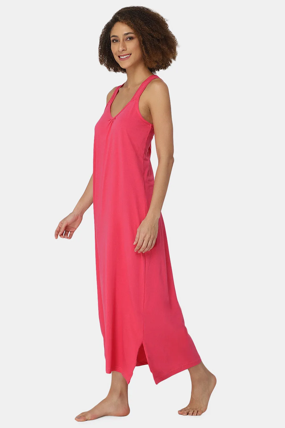 Full-Length Sleeveless Intimacy Full Night Slip - Nightwear