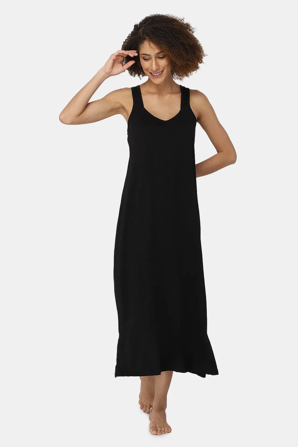 Full-Length Sleeveless Intimacy Full Night Slip - Nightwear