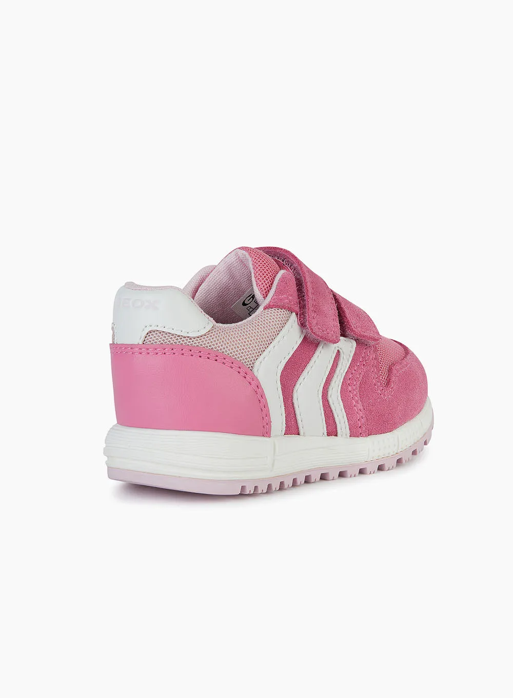 Geox Alben Baby Trainers in Dark Pink