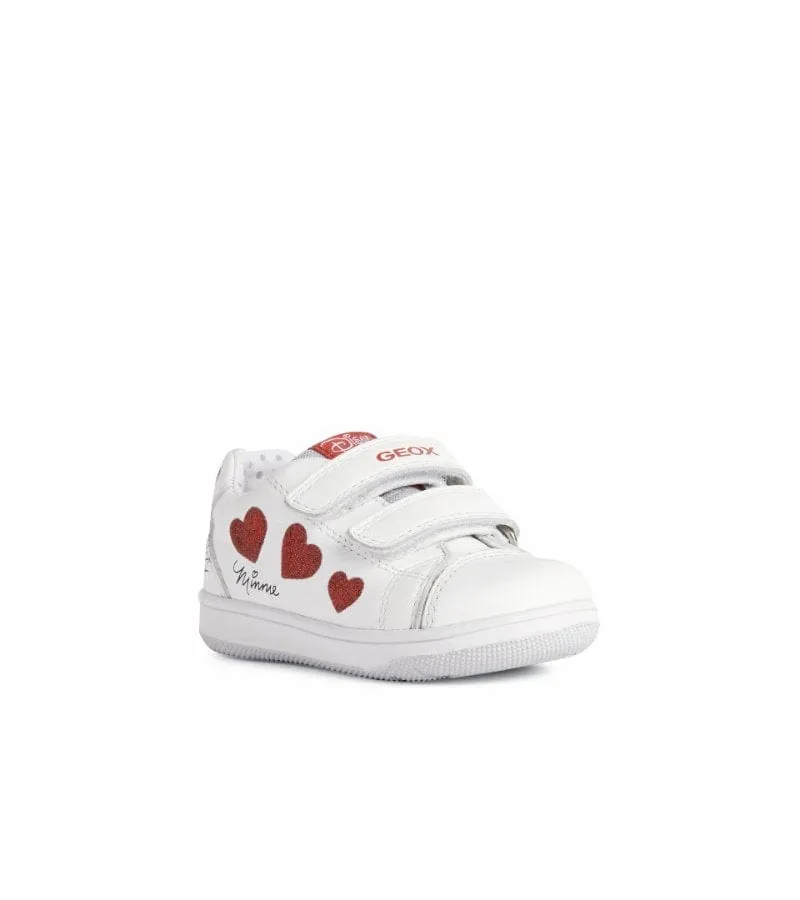 Geox Infant Girl New Flick Leather Minnie Mouse Shoe B251HA