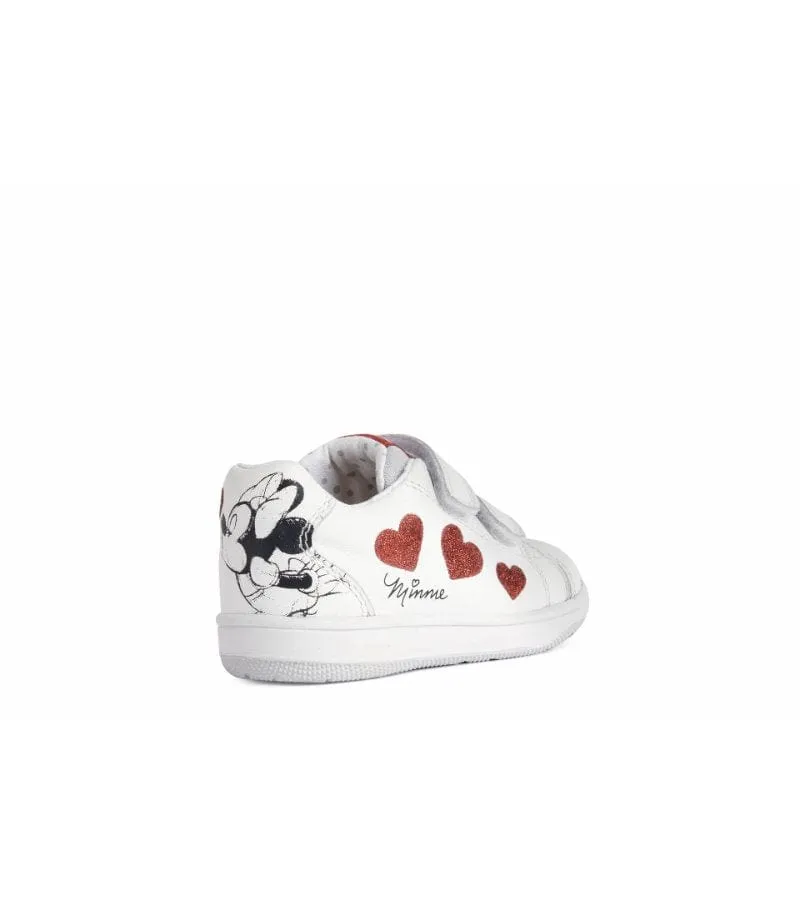 Geox Infant Girl New Flick Leather Minnie Mouse Shoe B251HA