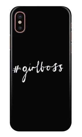 #GirlBoss Mobile Back Case for iPhone X (Design - 266)