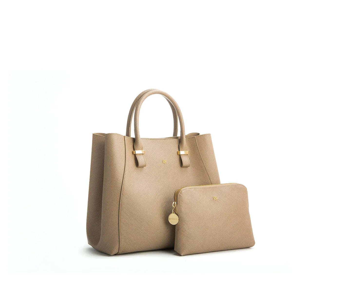 Gunas New York Jane Light Brown Vegan Leather Satchel