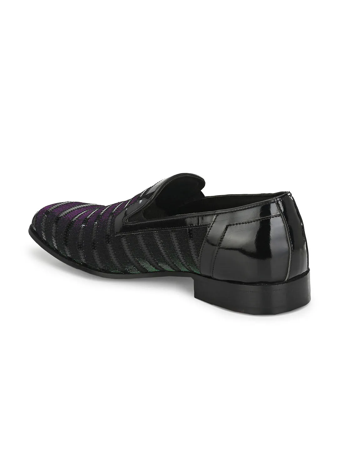 Hitz Black Slip-on Luxure Shoes