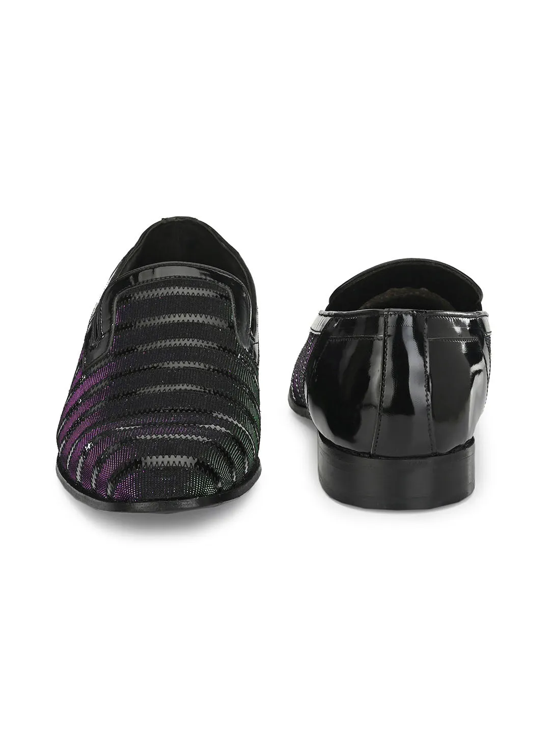 Hitz Black Slip-on Luxure Shoes