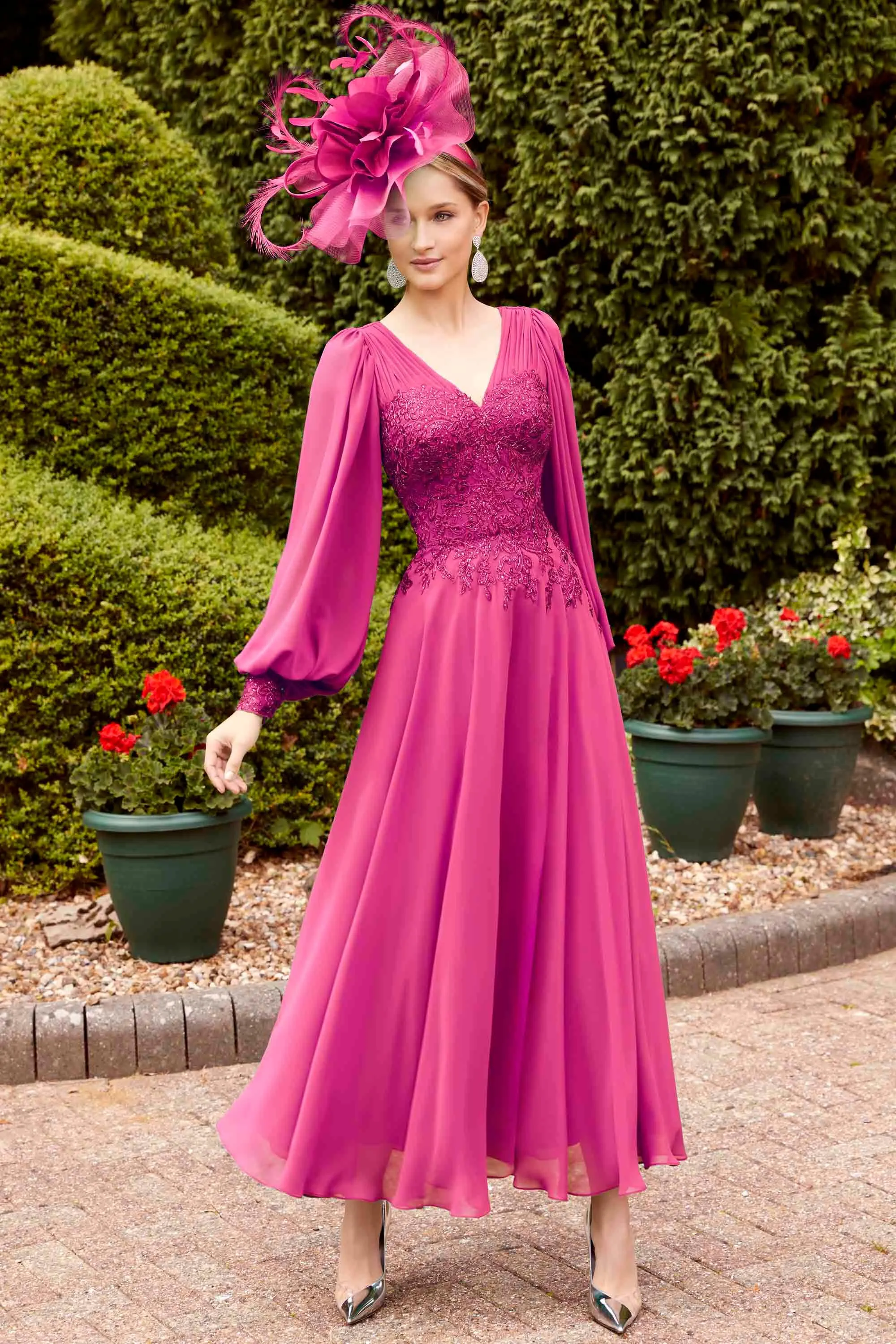 Invitations by Veni 29804 Fuchsia Dress