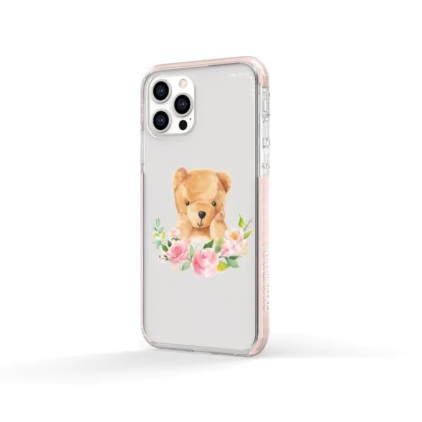 iPhone Case - Bear And Flower Wreath