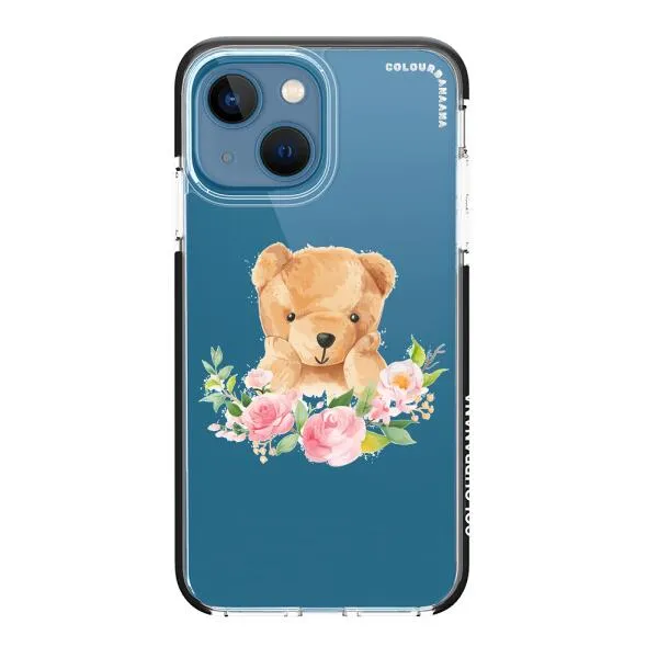 iPhone Case - Bear And Flower Wreath