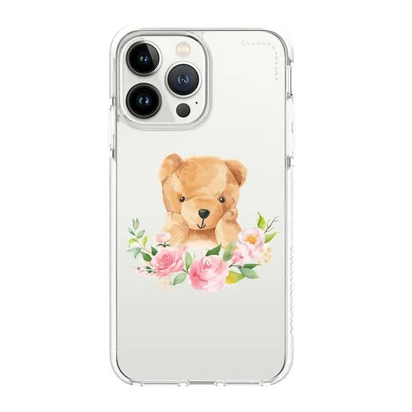 iPhone Case - Bear And Flower Wreath