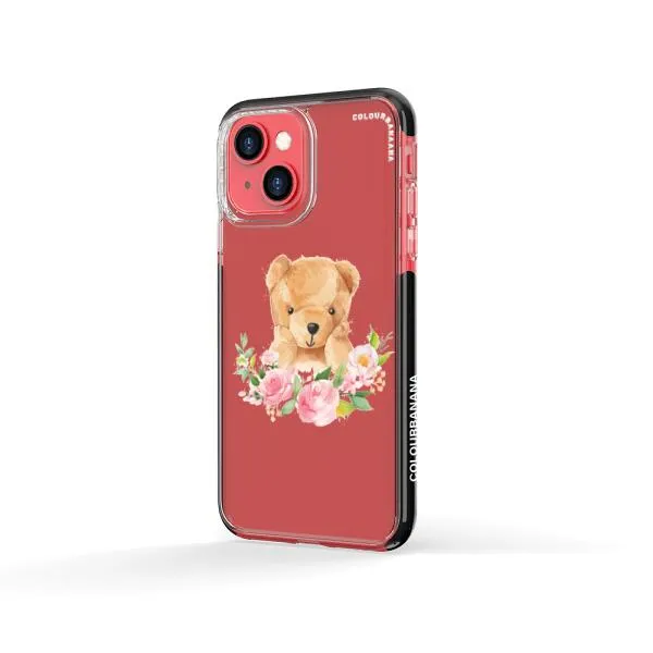 iPhone Case - Bear And Flower Wreath