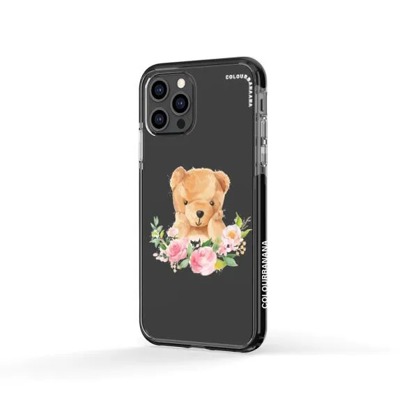 iPhone Case - Bear And Flower Wreath