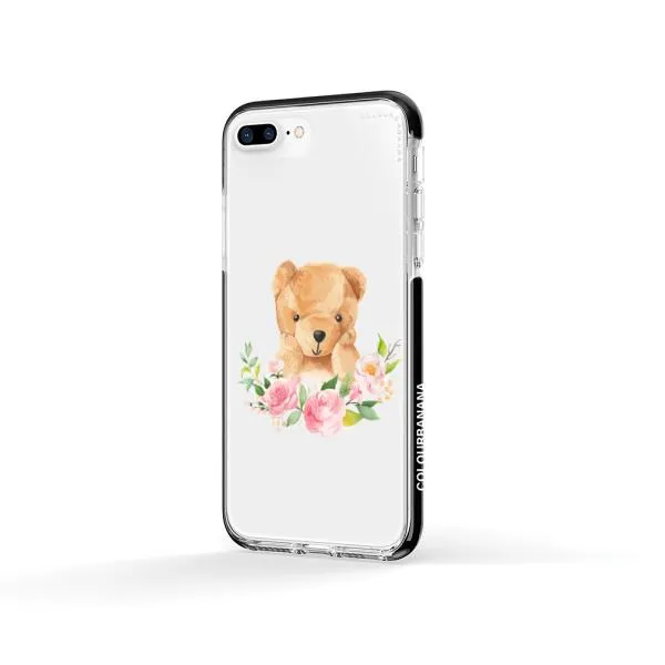 iPhone Case - Bear And Flower Wreath